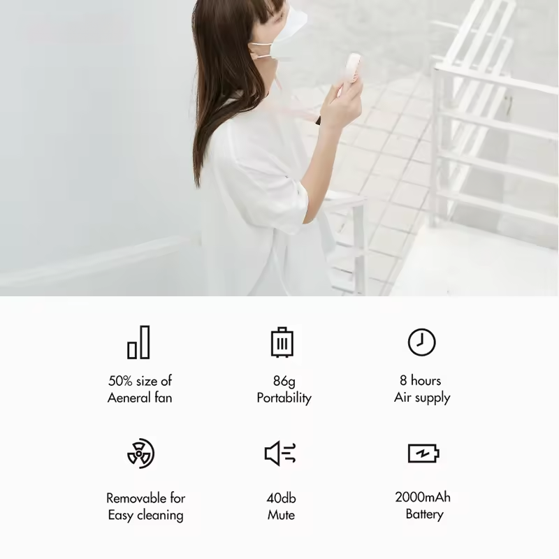 EZhome Mini Portable Handheld Fan