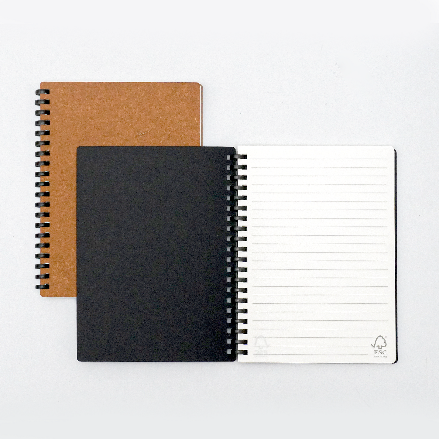 A5 Recycled Leather Soft Ring Notebook