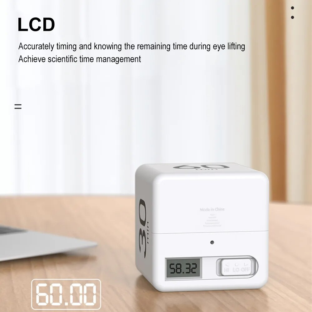 Cube Flip Timing Digital Rotate Timer