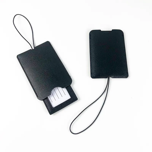 Eco Leather Minimal Travel Tag