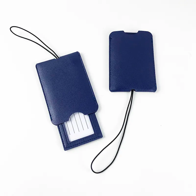 Eco Leather Minimal Travel Tag